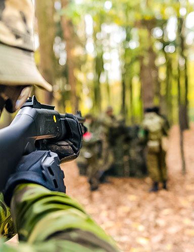 Outdoor laser combat